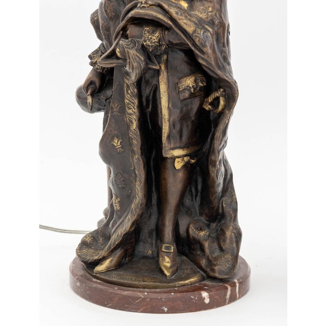 After Pierre-Ettienne Campagne Bronze Lamps, Pair For Sale In New York - Image 6 of 9