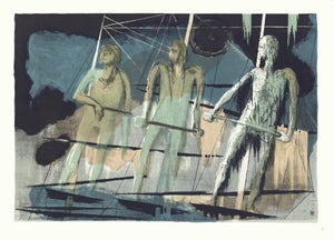 1968 "Moby Dick" Lithograph by Benton Spruance "The Albatross" (Ship)