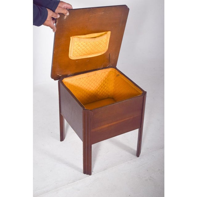 Wood English Sewing Table in Wood, 1890s For Sale - Image 7 of 10