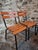 Industrial Vintage French Industrial Stackable School Chairs, 1960s, Set of 4 For Sale - Image 3 of 14