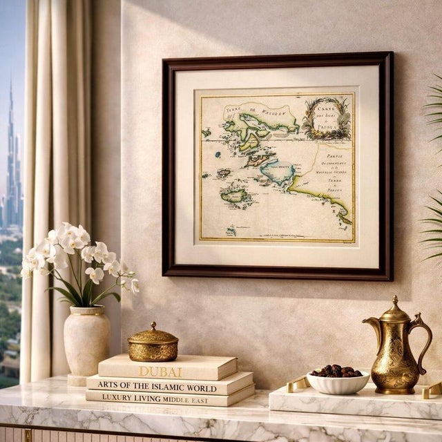 Antique Map of Raja Ampat, New Guinea, Bellin, and Papuan Islands, 1749 For Sale - Image 3 of 10