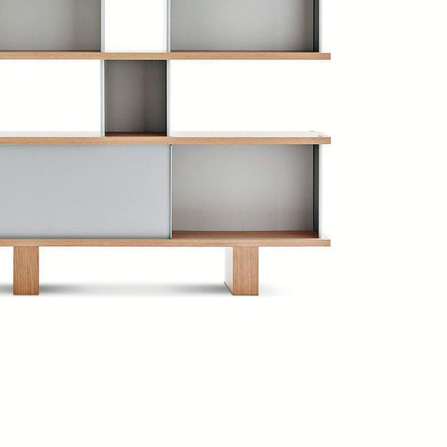 Contemporary Nuage Shelving Unit in Wood and Aluminium by Charlotte Perriand for Cassina For Sale - Image 3 of 13