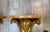 Wood Hollywood Regency Demilune Wall Hanging Demilune Shelf Tables, Pair For Sale - Image 7 of 12