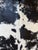 Natural Brazilian Extra Large Black & White Cowhide. 90" X 100" For Sale - Image 4 of 6