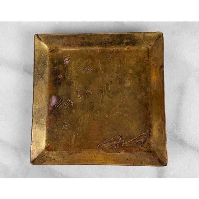 Arts & Crafts Antique Arts & Crafts Georg Von Mendelssohn German Brass Catchall Tray For Sale - Image 3 of 8