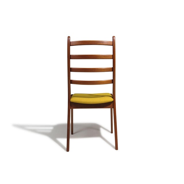 Mid 20th Century Attributed to Kai Kristiansen for Korup Stolefabrik Teak High Back Dining Chairs (Set of 4) - Restored For Sale In San Francisco - Image 6 of 10