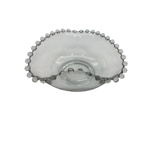 Glass Mid 20th Century Imperial Glass Candlewick Heart Mayo Bowl For Sale - Image 7 of 7