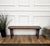 Beautiful Italian rustic primitive country wooden bench, with trestle style legs in original aged natural color giving the...