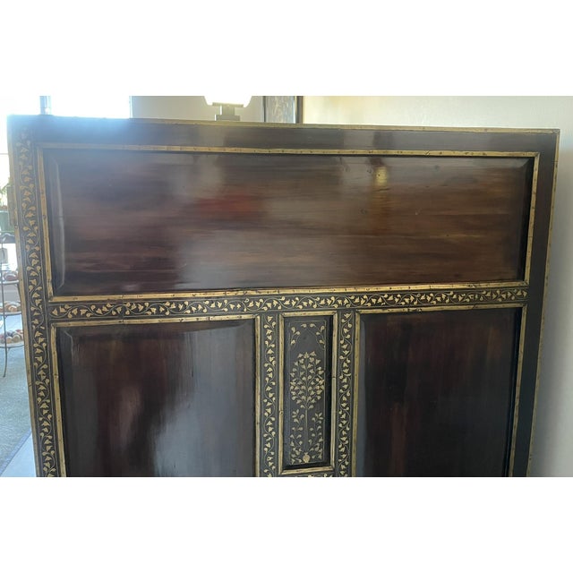 1970s Mahogany Bogart Chest With Brass Inlay For Sale - Image 10 of 18