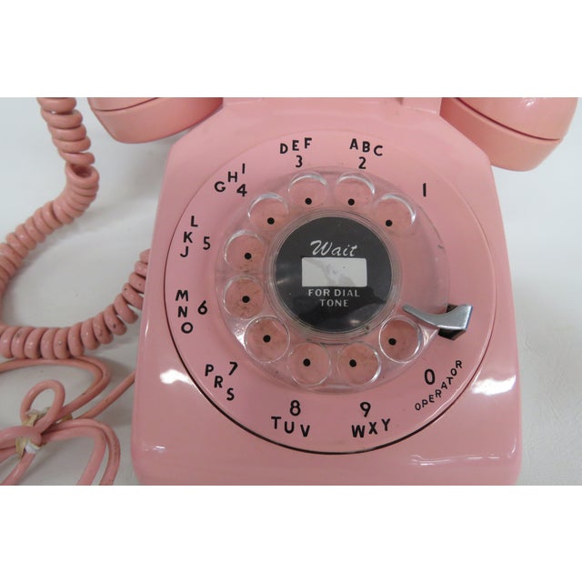 Western Electric Bell System Pink Telephone Classic Rotary Dial Phone 4575b For Sale - Image 11 of 18