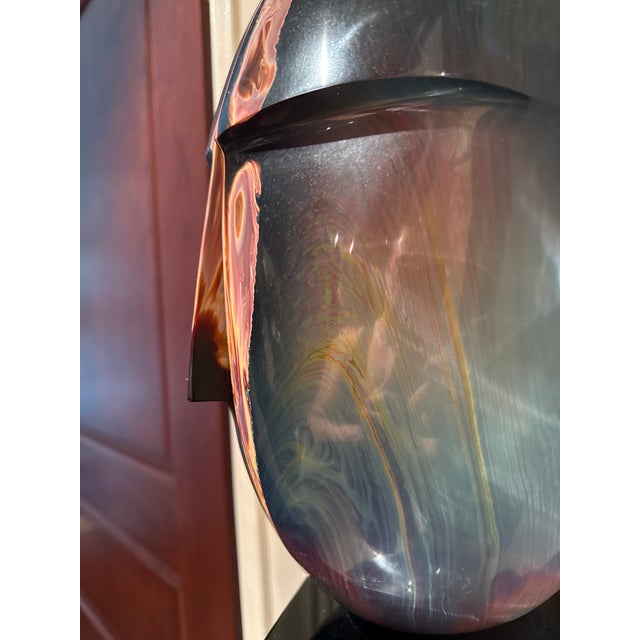 Loderano Rosin Vintage Dino Rosin Extremely Rare “The Warrior” Chalcedony Glass Sculpture For Sale - Image 4 of 8
