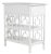 Coastal Sobe End Table - White For Sale - Image 3 of 8