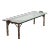 Vintage Faux Bamboo Coffee Table With Glass Top For Sale
