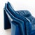 Set of Vintage Blue Leather Armchair and Ottoman by Nicoletti Salotti for Avanti, Italy, 1980s For Sale - Image 18 of 18