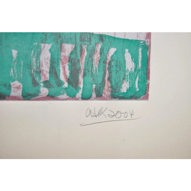 Arthur Krakower Arthur Krakower "Twin Vases" Original Monotype Early 21st Century For Sale - Image 4 of 5