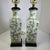 Celadon Pair of Vintage Green Apple Blossom Chinese Lamps For Sale - Image 8 of 12