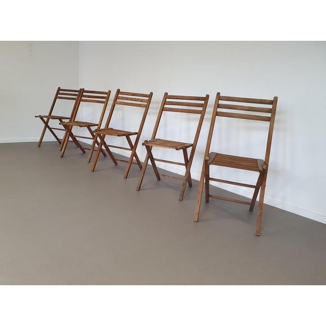 Folding Chairs, 1960s, Set of 5 For Sale - Image 3 of 18