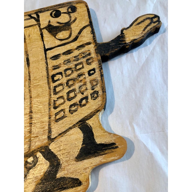 Skylar Fein, Carved Wood Neo Pop Art Painting Sculpture New Orleans Wall Hanging Skylar Fein, 2009 For Sale - Image 4 of 7