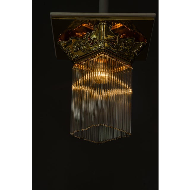 Floral Ceiling Lamp from Jugendstil, Vienna, 1908 For Sale - Image 13 of 14