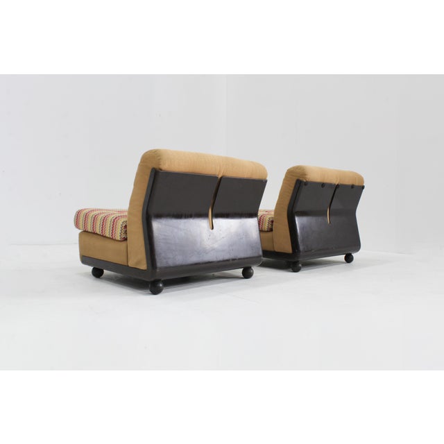 Vintage Amanta Lounge Chairs by Mario Bellini for C&B Italia, 1960s, Set of 2 For Sale - Image 9 of 12