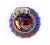 Metal 20th Century Murano Italian Red and Blue Glass Pear Fruit Paperweight For Sale - Image 7 of 9