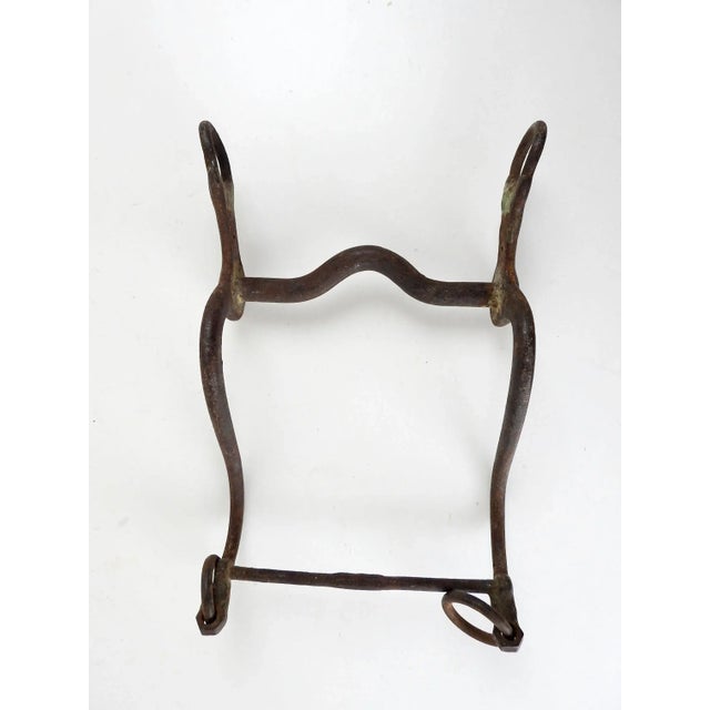 Metal Antique 1860's Cavalry Cowboy Western Curb Bit For Sale - Image 7 of 9