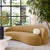 Kendall Cognac Velvet Sofa For Sale In Los Angeles - Image 6 of 7