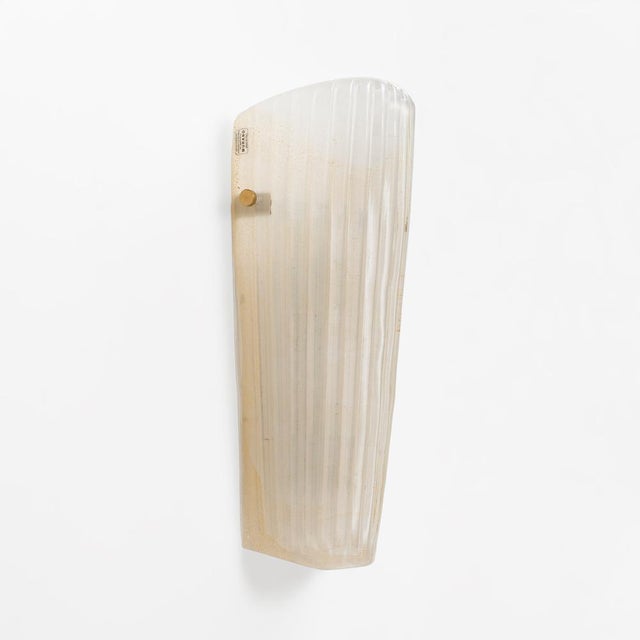 Murano Glass Sconces with Gold Dust Inclusions, 2000, Set of 2 For Sale - Image 4 of 9