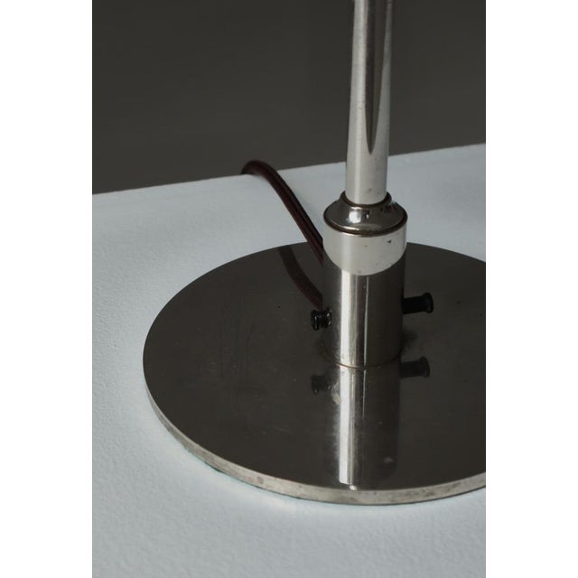 Copper Early Pat. Appl. PH-Lamp Table Lamp in Chromed Brass attributed to Poul Henningsen for Louis Poulsen, 1927 For Sale - Image 8 of 17