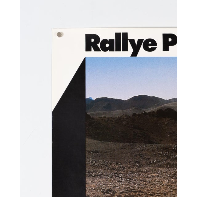 Black Vintage Porsche Poster, 1986 For Sale - Image 8 of 9