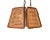 1970s 1970’s Boho Chic Cane and Wood Pendant Light For Sale - Image 5 of 8