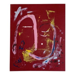 “Calm Dispenser” Contemporary Abstract Acrylic Painting by Gladys Tay For Sale