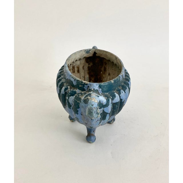 Art Deco French Antique Cast Iron Urn For Sale - Image 3 of 8