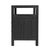 Gray Nora 28 in. W Raffia 2 Drawer Nightstand with Top Open Shelf, Charcoal Raffia For Sale - Image 8 of 11