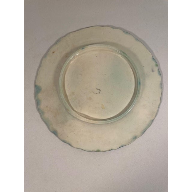 Antique 1890s French Salins Majolica Asparagus Plate For Sale - Image 11 of 15