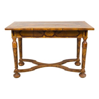 Baroque Table in Inlay & Walnut, Czech, 1770s For Sale