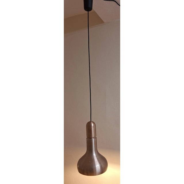 Vintage German Ceiling Lamp with Copper-Colored Aluminum Shade by Staff, 1980s For Sale - Image 9 of 9