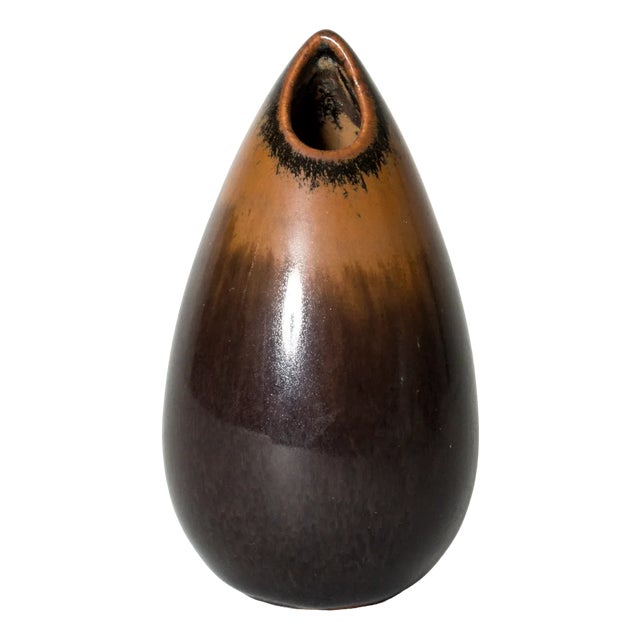 Modernist Stoneware Gnurgla Vase by Stig Lindberg for Gustavsberg, 1950s For Sale