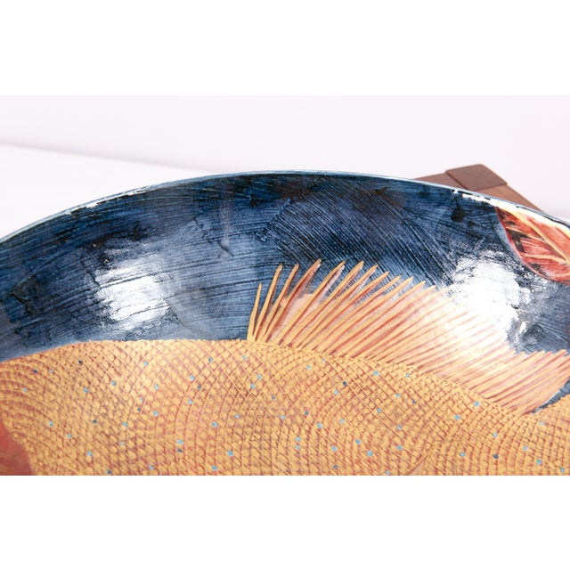 Japanese Hand-Painted Ceramic Bowl For Sale - Image 9 of 11