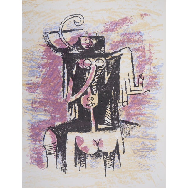 Wifredo Lam, Esprits Primals, Lithograph For Sale