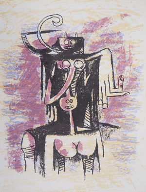 Wifredo Lam, Esprits Primals, Lithograph