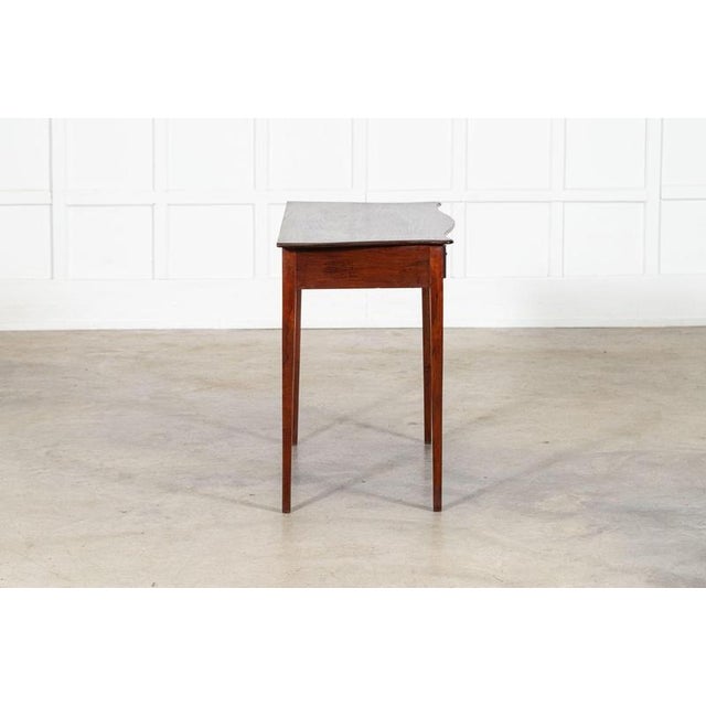 Georgian English Serpentine Mahogany Side Table, 1800s For Sale - Image 4 of 13