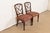 Kindel Furniture Federal Carved Mahogany Side Chairs or Dining Chairs, Pair For Sale - Image 11 of 11