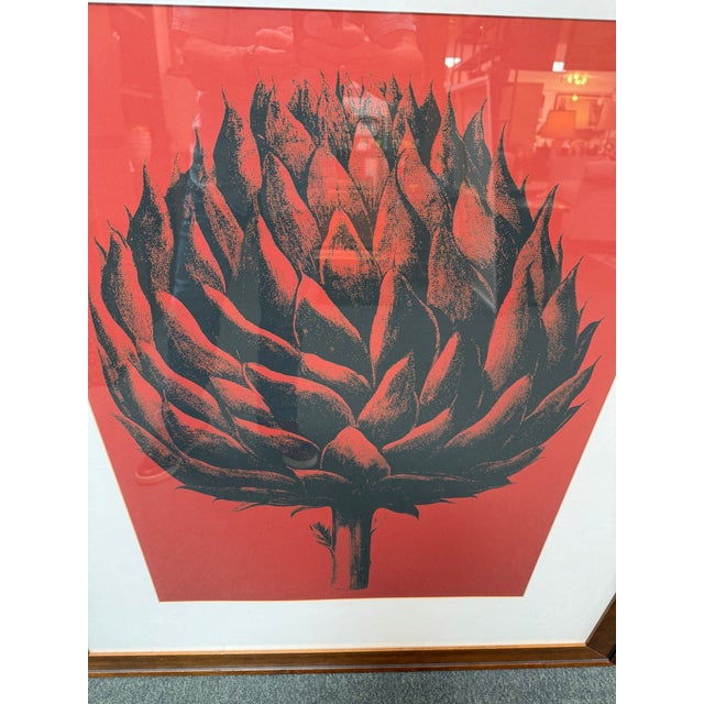 Contemporary Botanical Series Artichoke Ten Print, Framed For Sale - Image 3 of 12