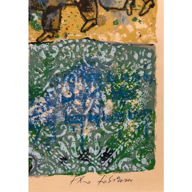 Theo Tobiasse Title "On the Shores of the Circus" Suite: Song of Songs of King Solomon Year: 1975 Medium: Original...