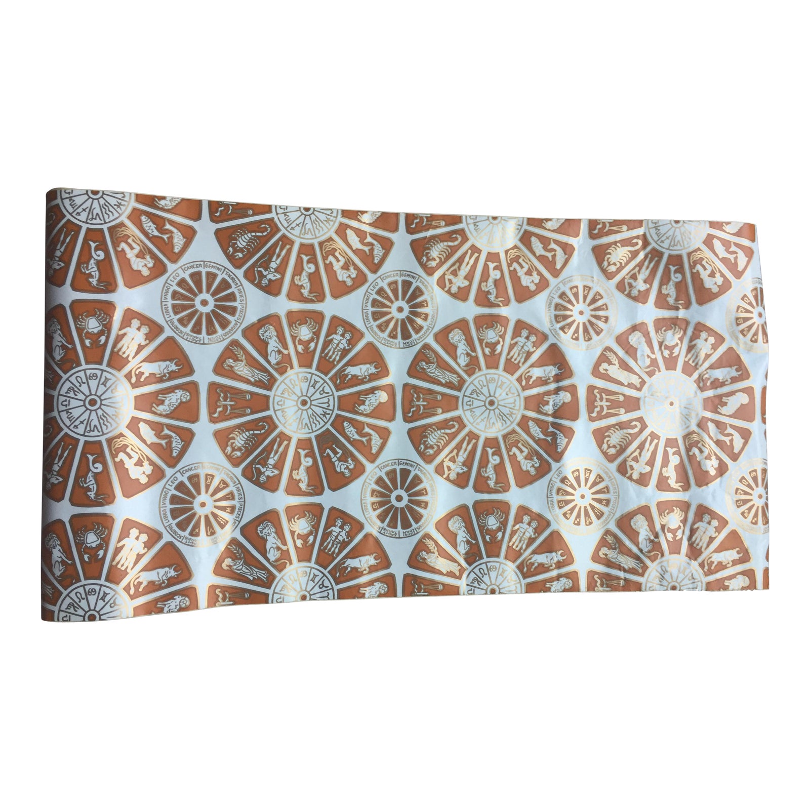 Vintage Metallic Zodiac Contact Paper 6 Yards Chairish