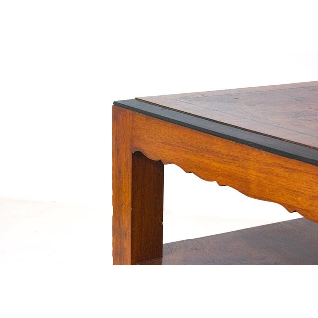 Vintage Art Deco Table in Burlwood, 1930s For Sale - Image 6 of 7