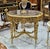 2020s French Louis XVI Style Gold Leaf Coffee Table With Marble Top & Ornate Carved Details For Sale - Image 5 of 5
