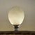 Large Vintage Solid Onyx Table Lamp | Cream & Honey Veined Stone | Late 20th Century For Sale - Image 12 of 12