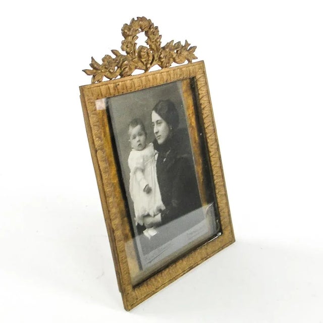 Goldenrod Bronze Rococo Frame, France, 1890s For Sale - Image 8 of 10